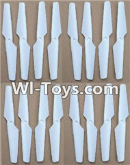 MJX X402 X402H Spare Parts-14 Propellers,Main rotor blades(16pcs)-White,MJX X402H X402 RC Quadcopter Drone Spare Parts Replacement Accessories